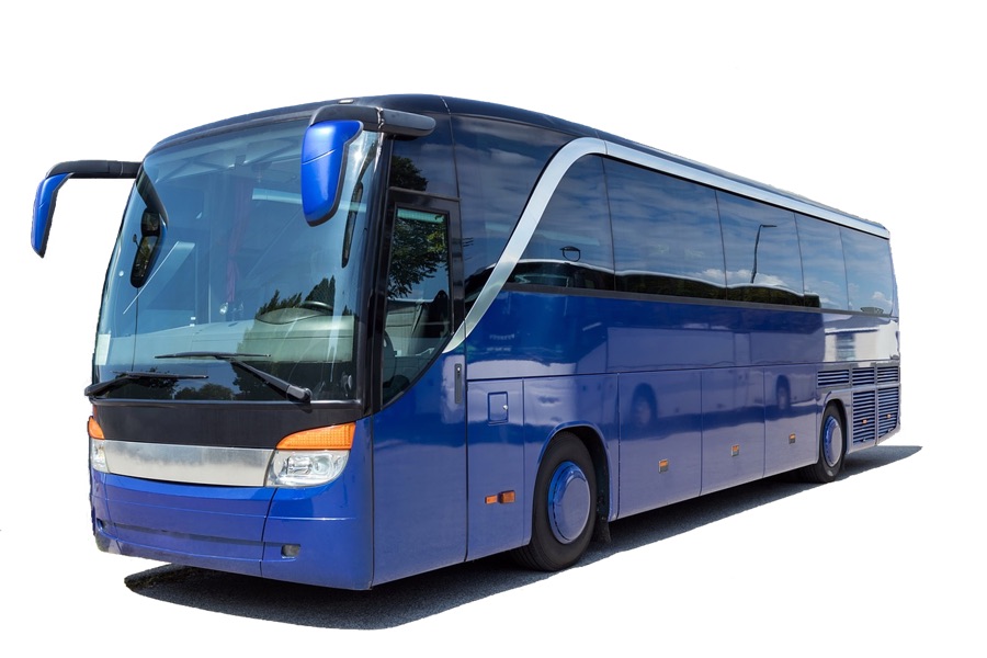 Blauer Reisebus